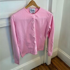 Lilly Pulitzer Light Pink Knit Cardigan Sweater